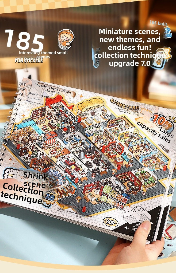 Fun Theme DIY 3D Scene Stickers - 1 Cute Miniature Scenes #211