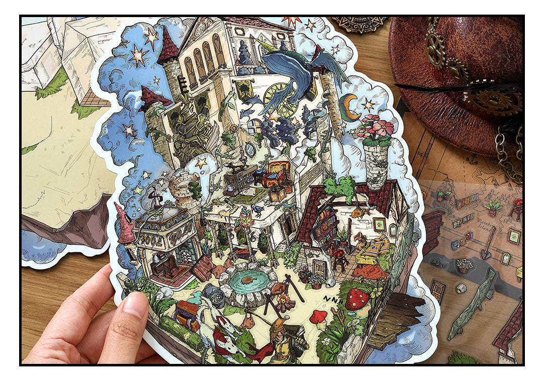 My Cottage DIY 3D Scene Stickers - 4 Cute Miniature Scenes #082