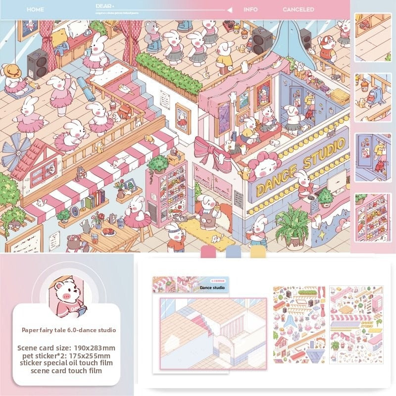 My Cottage DIY 3D Scene Stickers - 2 Cute Miniature Scenes #154