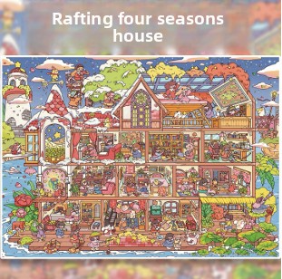 Brome DIY 3D Scene Stickers - 4 Cute Miniature Scenes #126