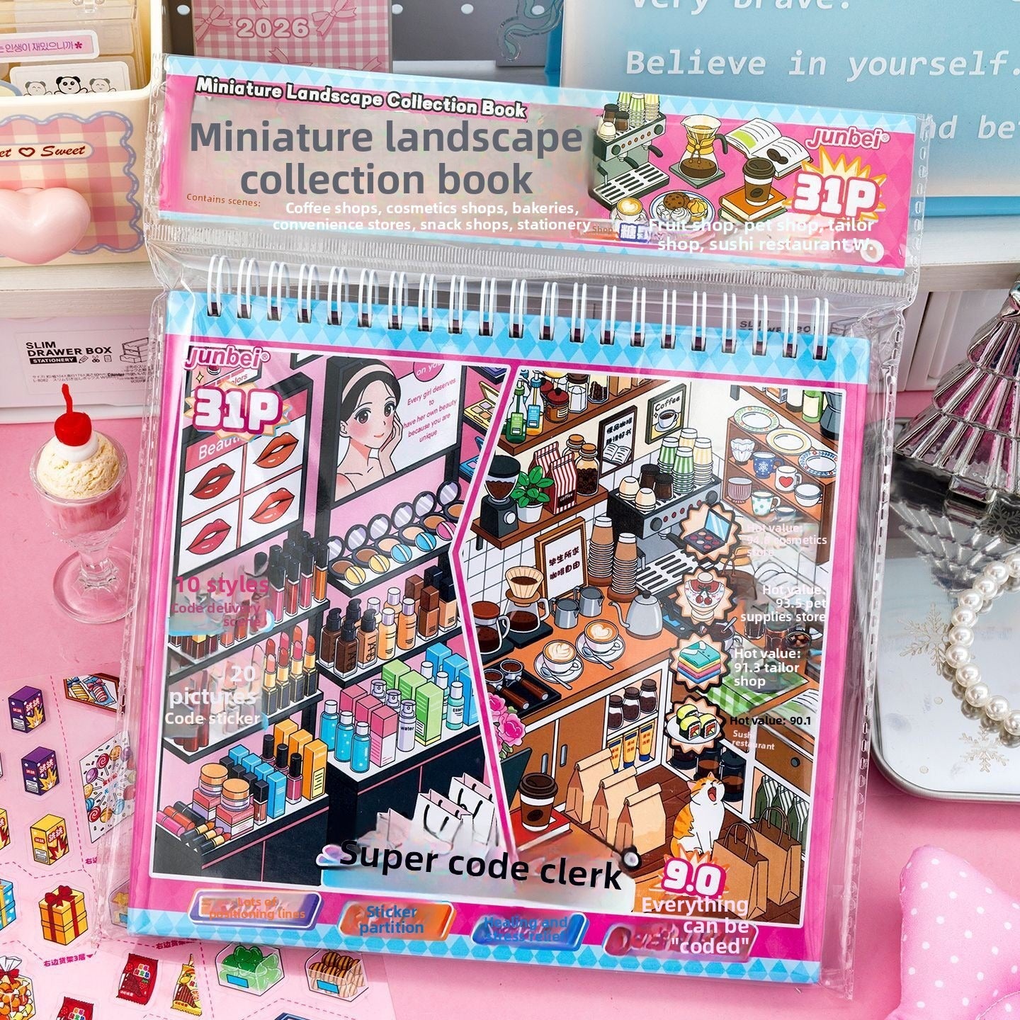 Miniature Art Collection DIY 3D Scene Stickers - 1 Cute Miniature Scenes #195