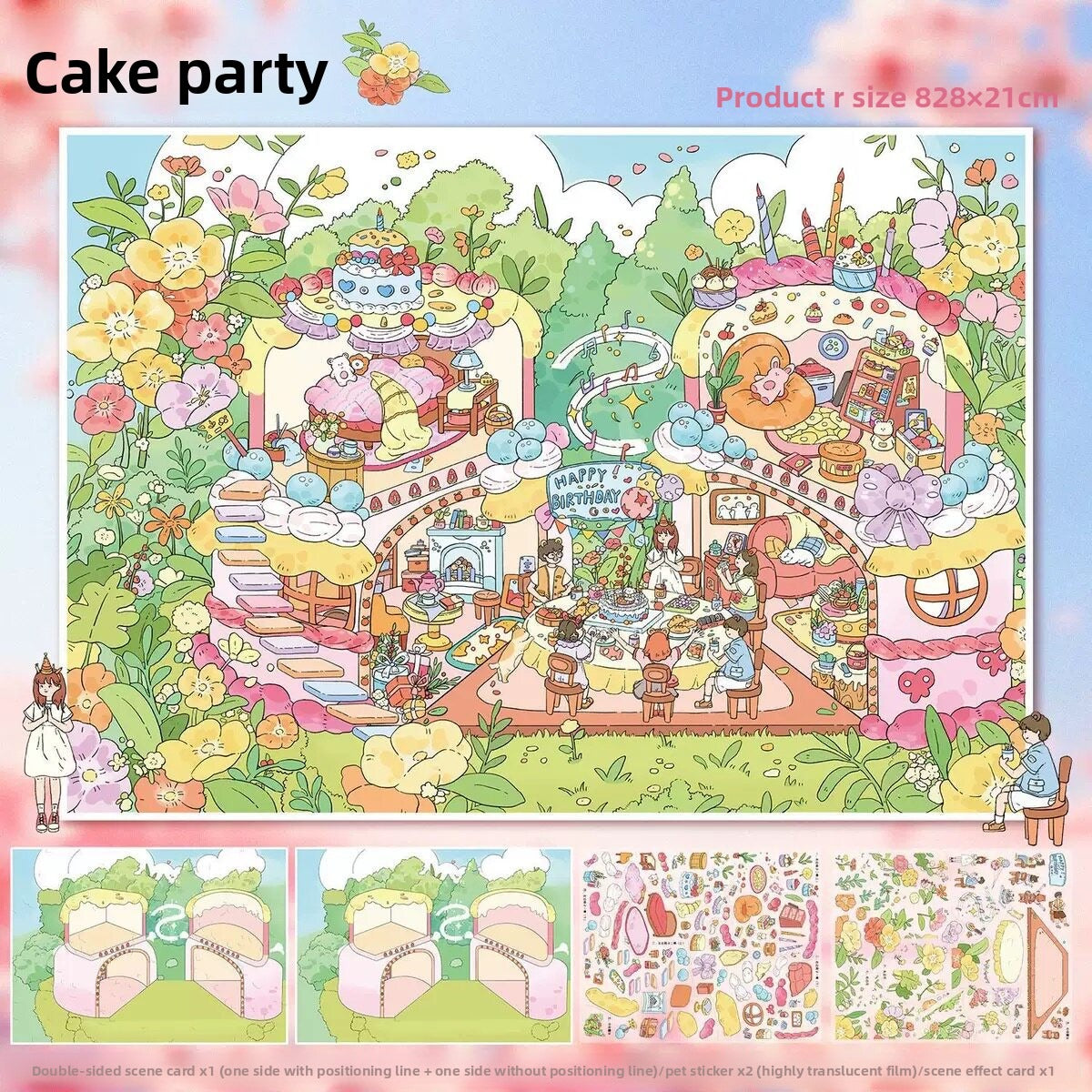 My Cottage DIY 3D Scene Stickers - 2 Cute Miniature Scenes #198