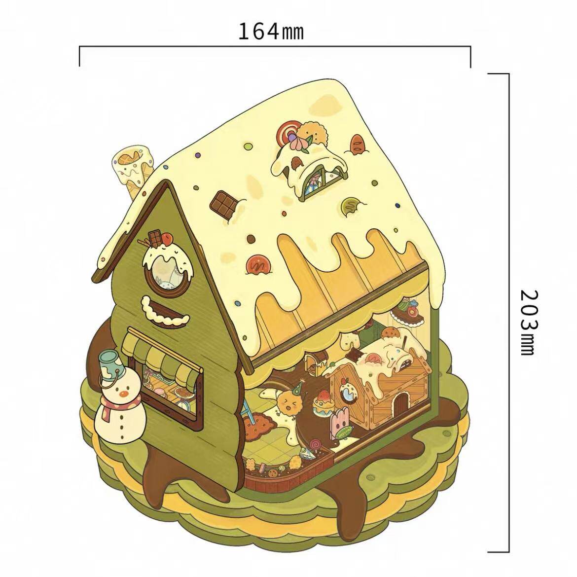 Fun Theme DIY 3D Scene Stickers - 2 Cute Miniature Scenes #214