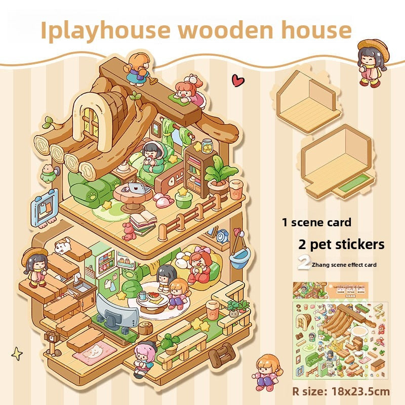 My Cottage DIY 3D Scene Stickers - 2 Cute Miniature Scenes #119