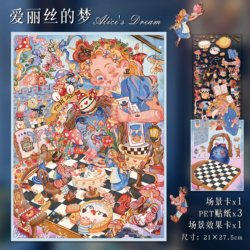 My Cottage DIY 3D Scene Stickers - 2 Cute Miniature Scenes #129