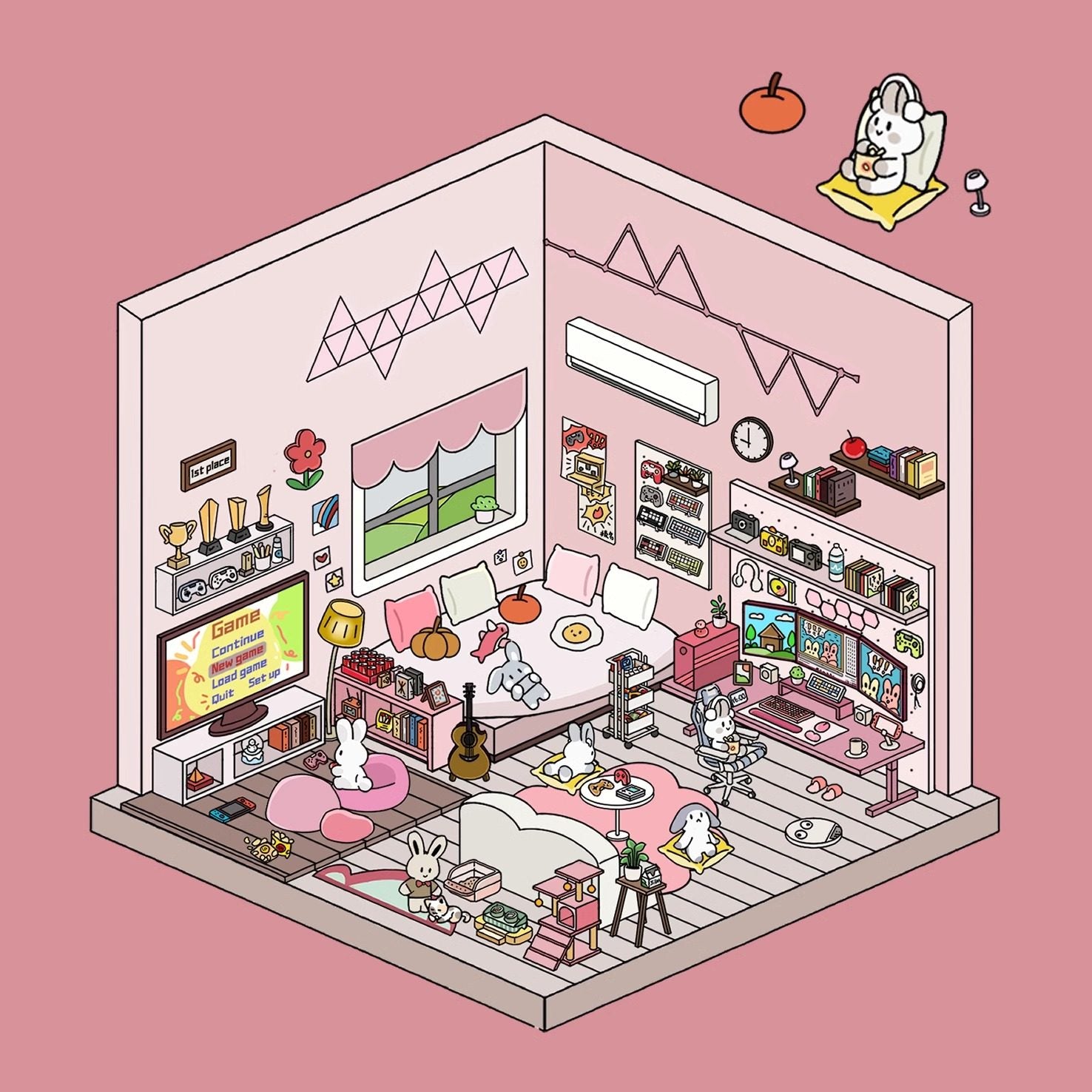 Square Box Workshop Landscape Stickers - Home Series