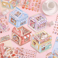 Fluffy Town DIY 3D Scene Stickers - 4 Cute Miniature Scenes #059