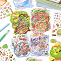 Rainbow Planet DIY 3D Scene  Sticker 4 Cute Miniature Scenes #004