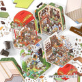 Today Open DIY 3D Scene Stickers - 4 Cute Miniature Scenes #064