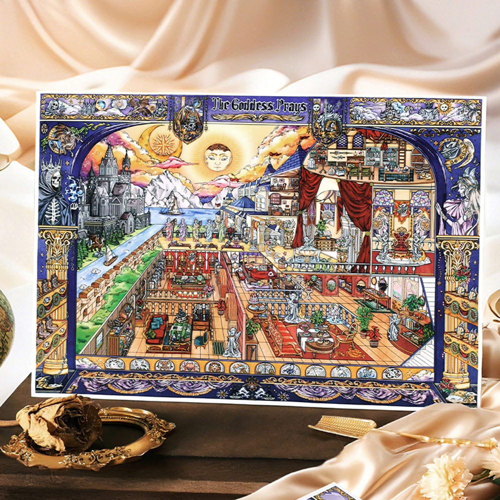 Celestial Realm DIY 3D Scene Sticker 1 Cute Miniature Scenes #005