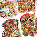 Open Today DIY 3D Scene Stickers - 4 Cute Miniature Scenes #165