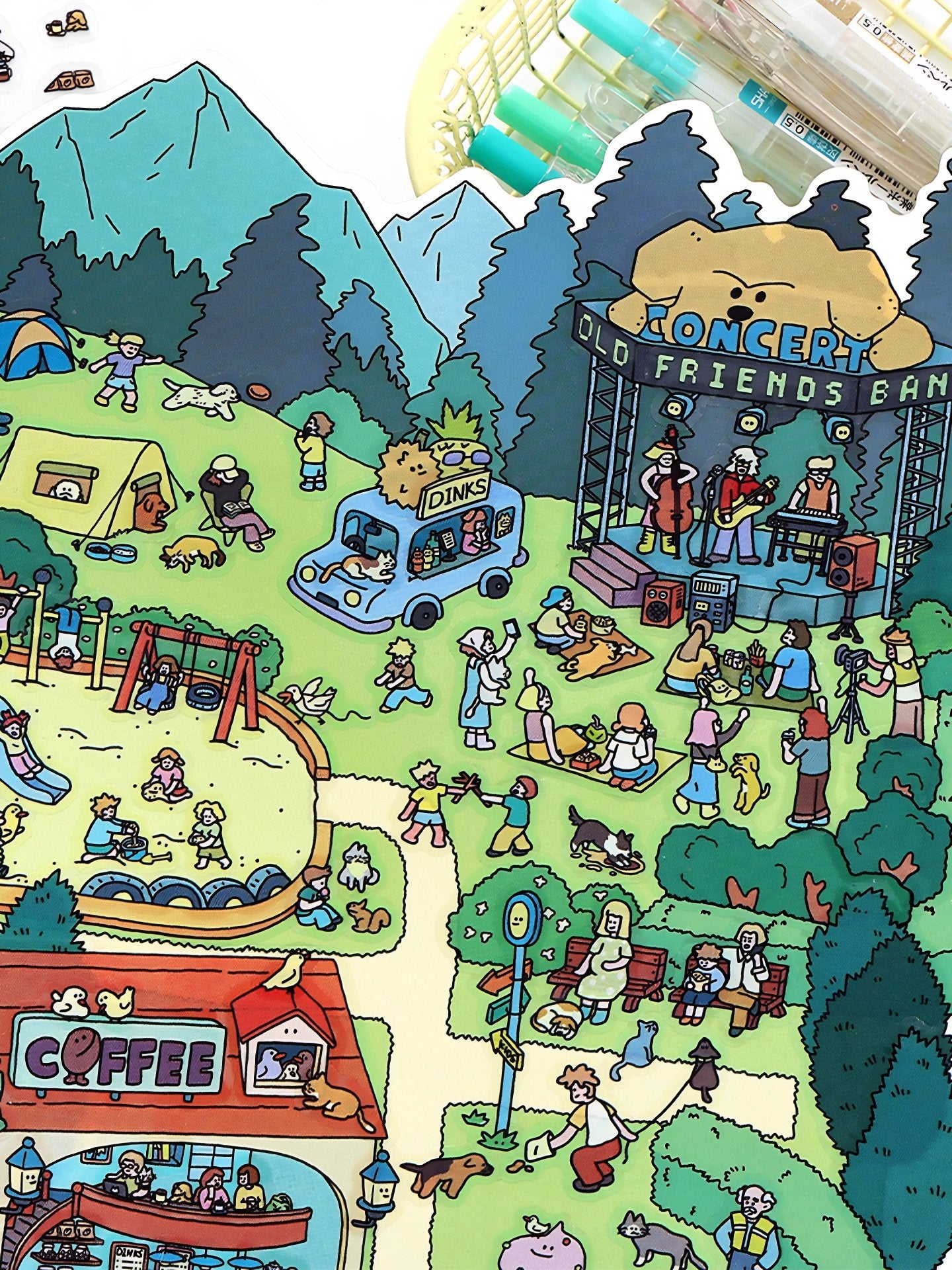 My House DIY 3D Scene Stickers - 2 Cute Miniature Scenes #014