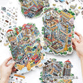 Now Open DIY 3D Scene Stickers - 4 Cute Miniature Scenes #218