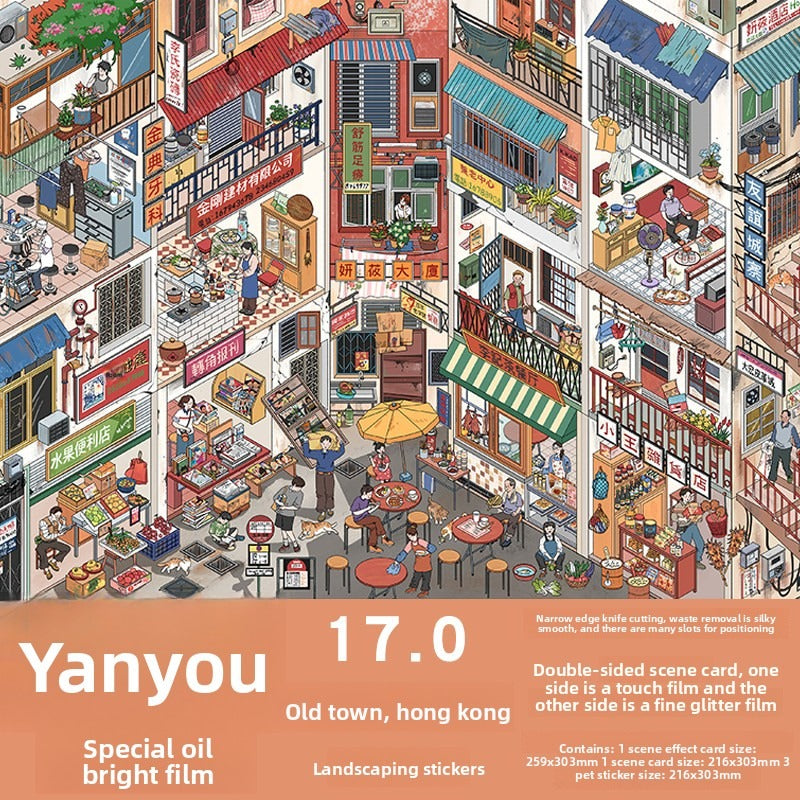 ForestWhispers DIY 3D Scene Stickers - 6 Cute Miniature Scenes #122