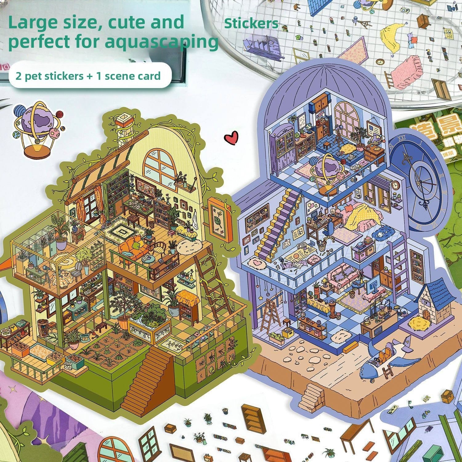 My Cottage DIY 3D Scene Stickers - 2 Cute Miniature Scenes #131