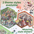 Cute Series DIY 3D Scene Stickers - 2 Cute Miniature Scenes #143