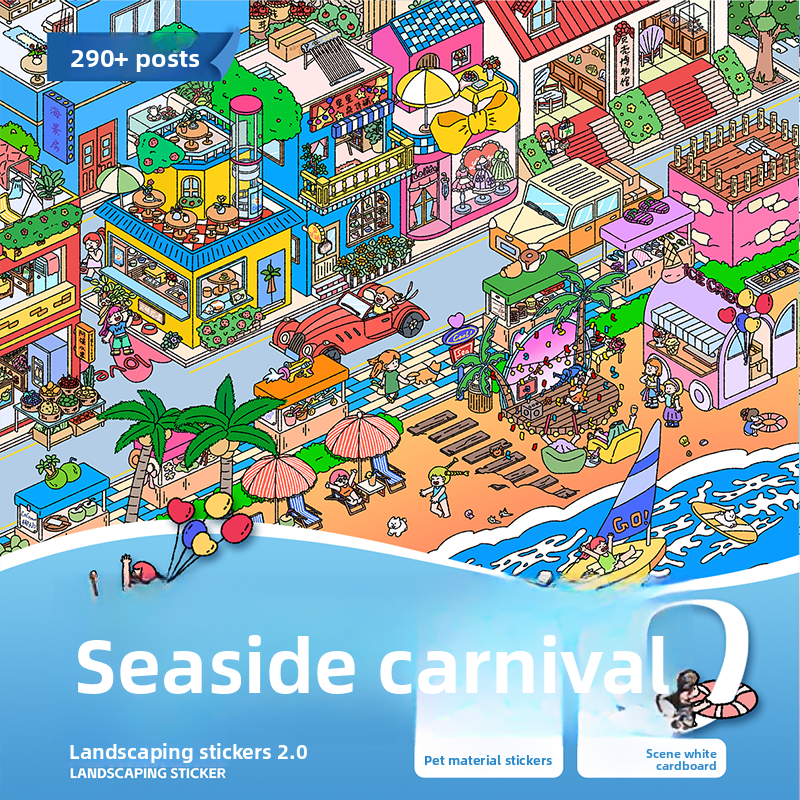 Daily Routine DIY 3D Scene Stickers - 3 Cute Miniature Scenes #151