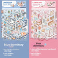 Dormitory DIY 3D Scene Stickers - 2 Cute Miniature Scenes #172