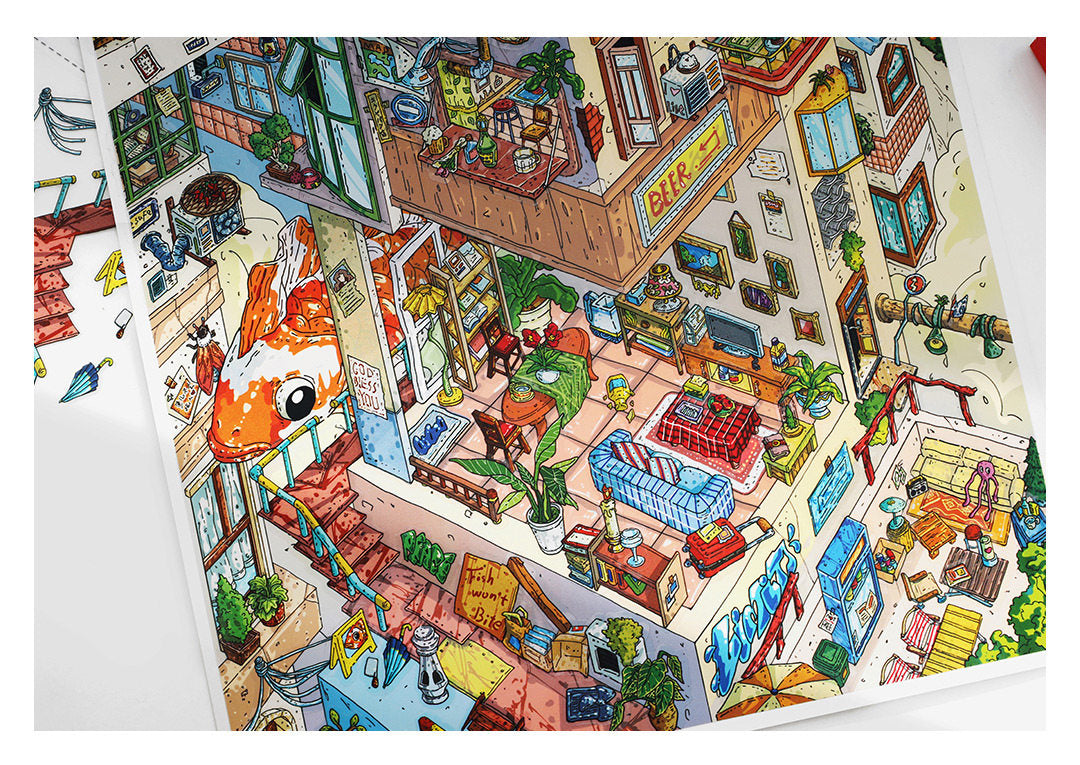 My Cottage DIY 3D Scene Stickers - 2 Cute Miniature Scenes #008