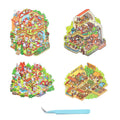 Easter Day DIY 3D Scene Stickers - 4 Cute Miniature Scenes #178