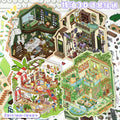 Fantasy Cabin DIY 3D Scene Stickers - 4 Cute Miniature Scenes #076