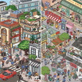 Street View DIY 3D Scene Stickers - 2 Cute Miniature Scenes #067
