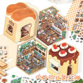 Open Today DIY 3D Scene Stickers - 4 Cute Miniature Scenes #060
