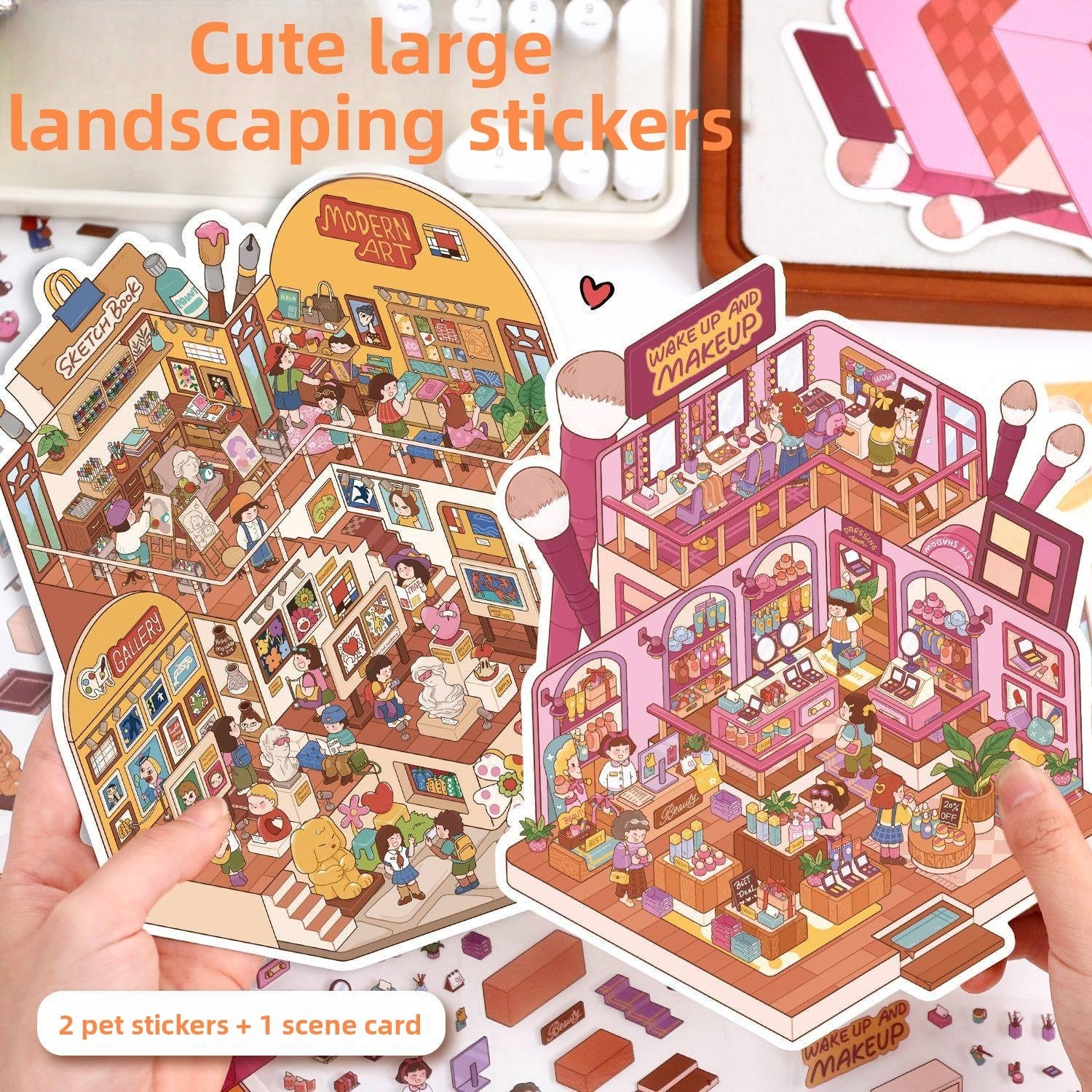 My Cottage DIY 3D Scene Stickers - 2 Cute Miniature Scenes #100