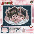 Christmas Space DIY 3D Scene Stickers - 4 Cute Miniature Scenes #025