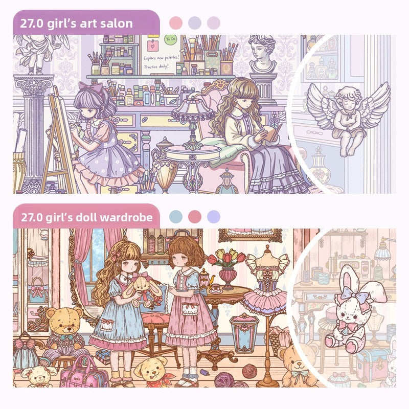 Paper Power DIY 3D Scene Stickers - 2 Cute Miniature Scenes #054