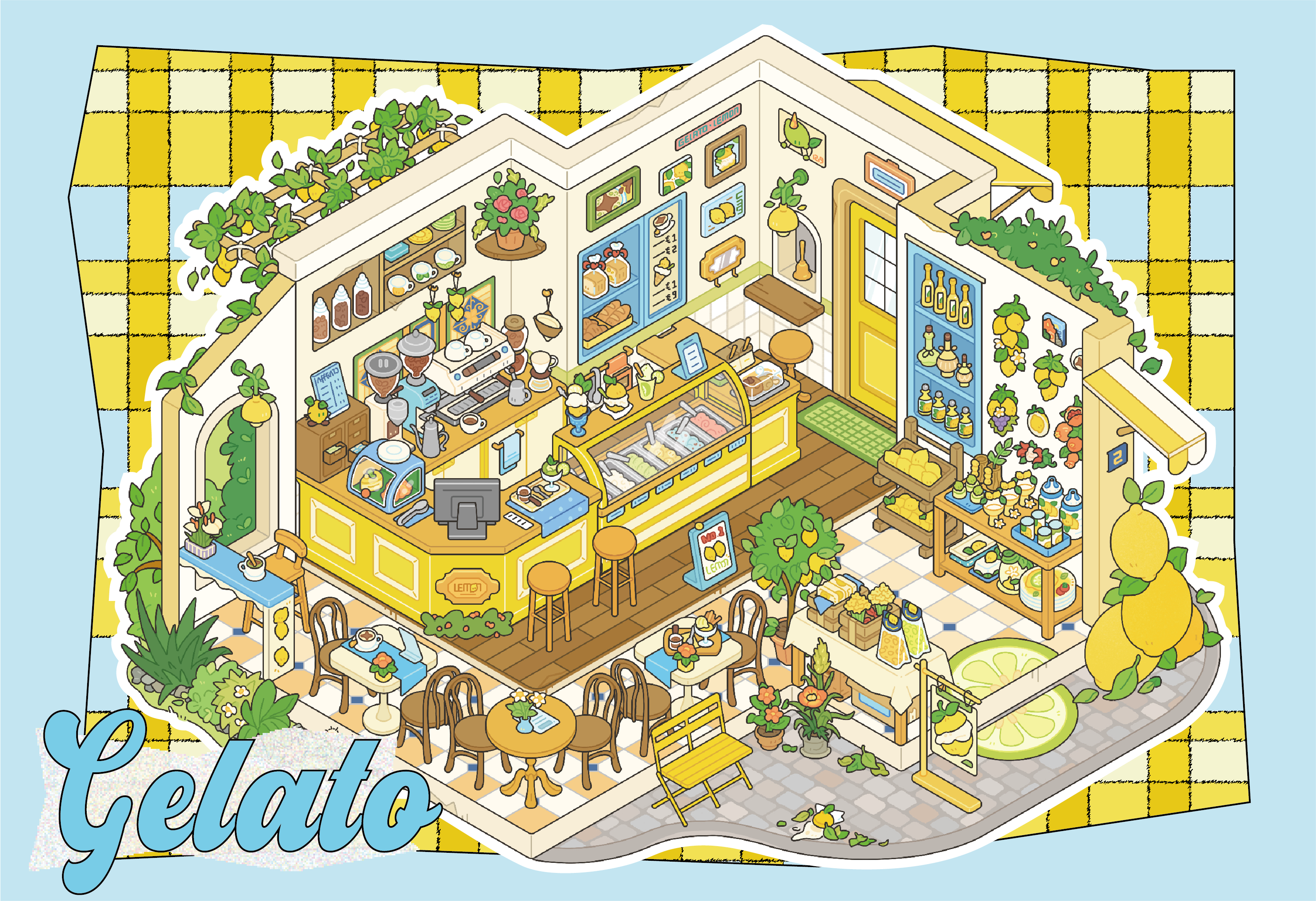 Travel Journal DIY 3D Scene Stickers - 4 Cute Miniature Scenes #038